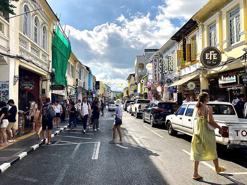 Phuket Walking Street (Lard Yai) — Thalang Road, Old Phuket Town